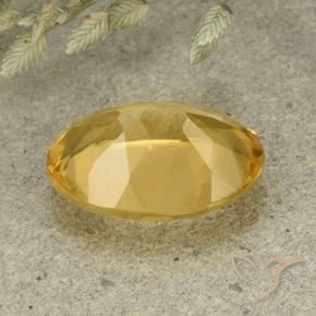 Citrine Gemstone in 14 x 10 mm (calibrated) Size for Sale, Citrine Stone in Golden Orange Color