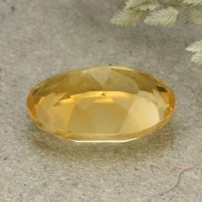Citrine Gemstone in 14 x 10 mm (calibrated) Size for Sale, Citrine Stone in Medium-Light Golden Color