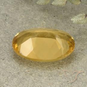 Citrine Gemstone in 14 x 10 mm (calibrated) Size for Sale, Citrine Stone in Golden Orange Color