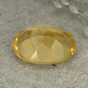 Citrine Gemstone in 14 x 10 mm (calibrated) Size for Sale, Citrine Stone in Golden Orange Color