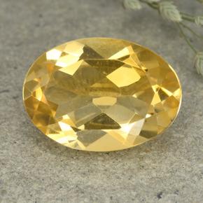 Dorado medio Citrina Gema - 4.8ct Forma ovalada (ID: 492613)