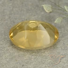 Citrine Gemstone in 14 x 10 mm (calibrated) Size for Sale, Citrine Stone in Medium Golden Color