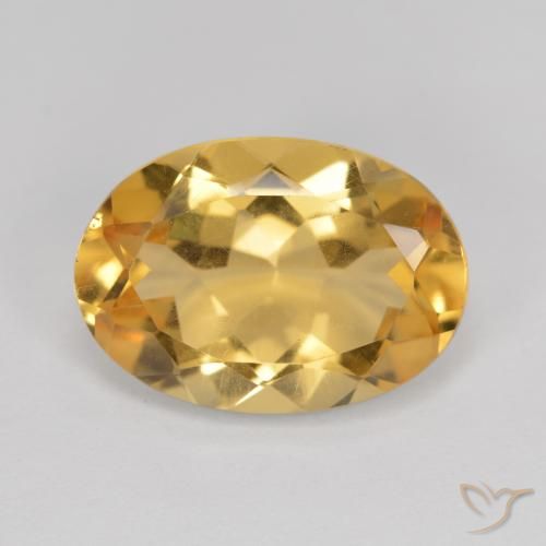 5.04ct Natural Orange-Gold Citrine, Oval, VVS-VS