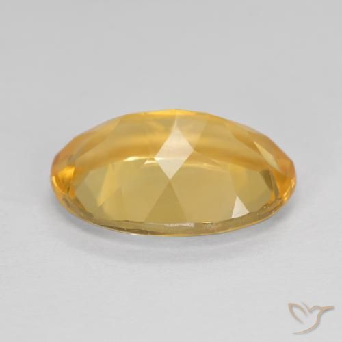 Citrine Gemstone in 14 x 10 mm (calibrated) Size for Sale, Citrine Stone in Orange-Gold Color