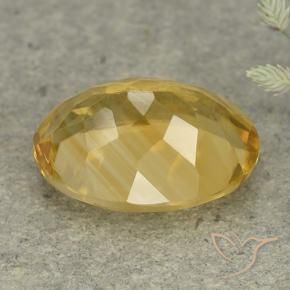 Citrine Gemstone in 14 x 10 mm (calibrated) Size for Sale, Citrine Stone in Golden Orange Color
