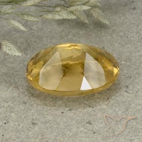 Citrine Gemstone in 14 x 10 mm (calibrated) Size for Sale, Citrine Stone in Golden Orange Color