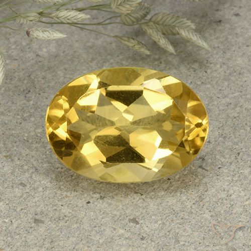 5.10ct Natural Golden Orange Citrine, Oval, VVS-VS