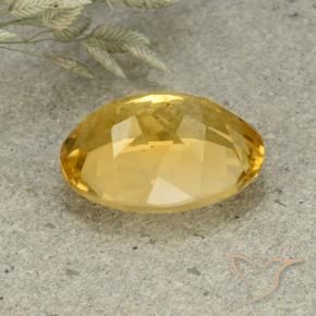 Citrine Gemstone in 14 x 10 mm (calibrated) Size for Sale, Citrine Stone in Golden Orange Color