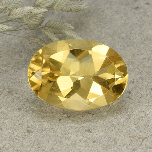 5.07ct Natural Golden Orange Citrine, Oval, VVS-VS