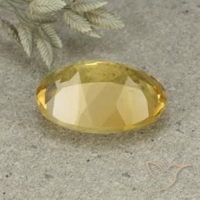 Citrine Gemstone in 14 x 10 mm (calibrated) Size for Sale, Citrine Stone in Golden Orange Color