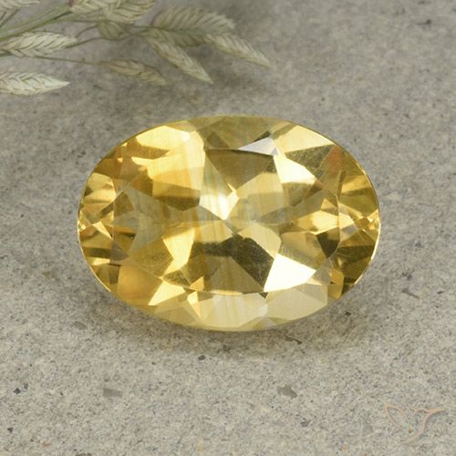 4.84ct Natural Golden Orange Citrine, Oval, VVS-VS