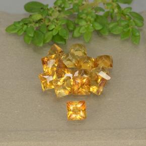 0.1ct Princess-Cut Yellow Citrine for sale thumb image of 0.1ct Princess-Cut Yellow Citrine (ID: 492739)