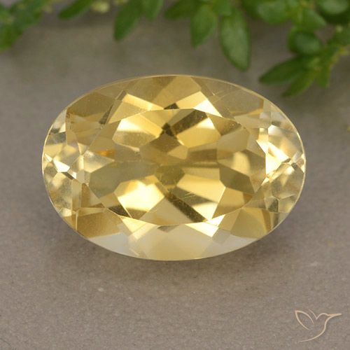 5.80ct Natural Golden Citrine, Oval, VVS-VS