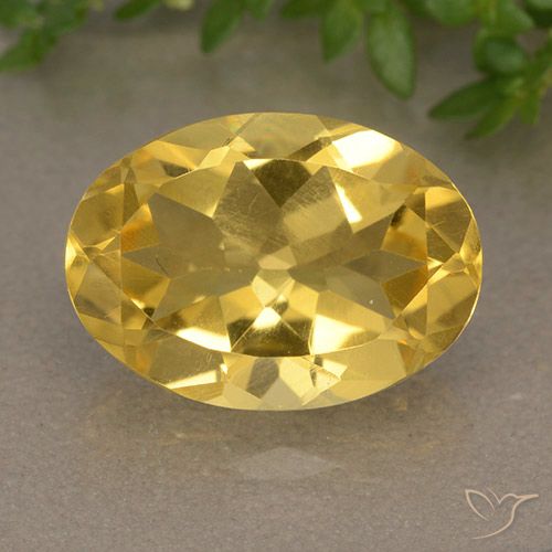 5.65ct Natural Medium Golden Citrine, Oval, VVS-VS