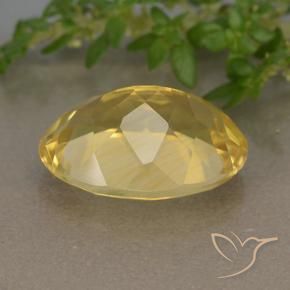 Citrine Gemstone in 14 x 10 mm (calibrated) Size for Sale, Citrine Stone in Medium Golden Color