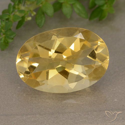 4.72ct Natural Medium Golden Citrine, Oval, VVS-VS