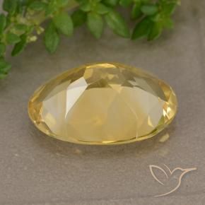 Citrine Gemstone in 14 x 10 mm (calibrated) Size for Sale, Citrine Stone in Medium Golden Color