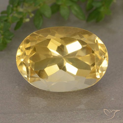 6.32ct Natural Golden Orange Citrine, Oval, VVS-VS