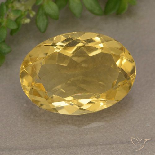 4.84ct Natural Golden Orange Citrine, Oval, VVS-VS