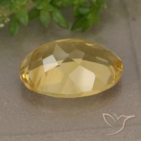 Citrine Gemstone in 14 x 10 mm (calibrated) Size for Sale, Citrine Stone in Medium Golden Color