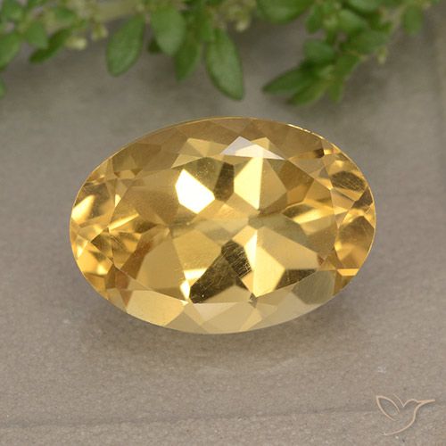 5.78ct Natural Deep Golden Orange Citrine, Oval, VVS-VS