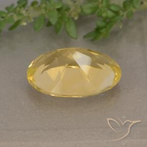 Citrine Gemstone in 14 x 10 mm (calibrated) Size for Sale, Citrine Stone in Medium Gold Color