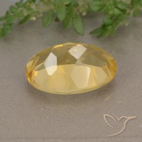 Citrine Gemstone in 14 x 10 mm (calibrated) Size for Sale, Citrine Stone in Deep Golden Orange Color