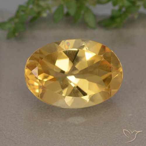 5.64ct Natural Deep Golden Orange Citrine, Oval, VVS-VS