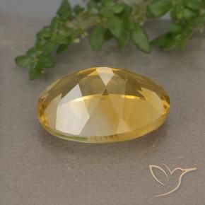 Citrine Gemstone in 14 x 10 mm (calibrated) Size for Sale, Citrine Stone in Deep Golden Orange Color