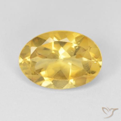 5.09ct Natural Golden Orange Citrine, Oval, VVS-VS