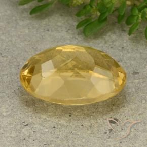 Citrine Gemstone in 14 x 10 mm (calibrated) Size for Sale, Citrine Stone in Medium Golden Color