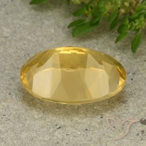 Citrine Gemstone in 14 x 10 mm (calibrated) Size for Sale, Citrine Stone in Medium Golden Color