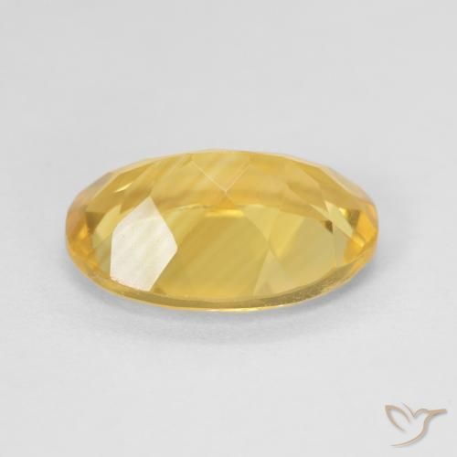 Citrine Gemstone in 14 x 10 mm (calibrated) Size for Sale, Citrine Stone in Medium Gold Color