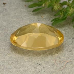 Citrine Gemstone in 14 x 10 mm (calibrated) Size for Sale, Citrine Stone in Golden Orange Color