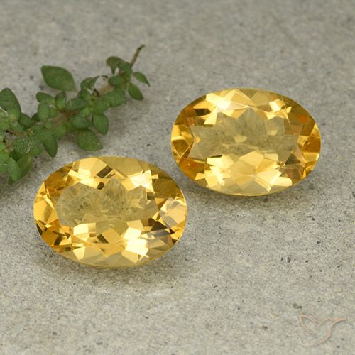 10.02ctw Natural Golden Orange Citrine, Oval, VVS-VS