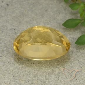 Citrine Gemstone in 14 x 10 mm (calibrated) Size for Sale, Citrine Stone in Golden Orange Color