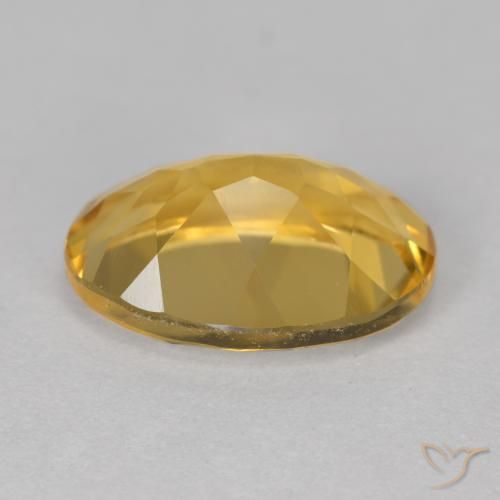 Citrine Gemstone in 14 x 10 mm (calibrated) Size for Sale, Citrine Stone in Deep Golden Orange Color