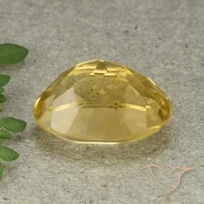 Citrine Gemstone in 14 x 10 mm (calibrated) Size for Sale, Citrine Stone in Medium Golden Color