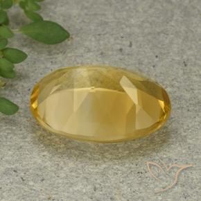 Citrine Gemstone in 14 x 10 mm (calibrated) Size for Sale, Citrine Stone in Medium Golden Color