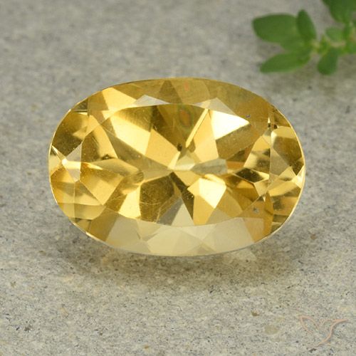 5.43ct Natural Golden Orange Citrine, Oval, VVS-VS