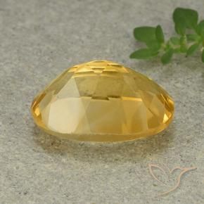 Citrine Gemstone in 14 x 10 mm (calibrated) Size for Sale, Citrine Stone in Golden Orange Color