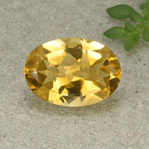 5.03ct Natural Golden Orange Citrine, Oval, VVS-VS