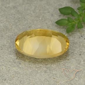 Citrine Gemstone in 14 x 10 mm (calibrated) Size for Sale, Citrine Stone in Golden Orange Color