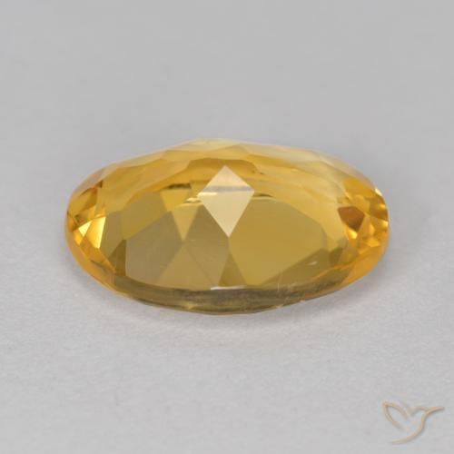 Citrine Gemstone in 14 x 10 mm (calibrated) Size for Sale, Citrine Stone in Deep Golden Orange Color