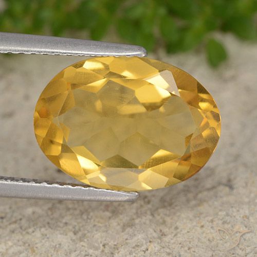 3.91ct Natural Dark Golden Citrine, Oval, VVS-VS