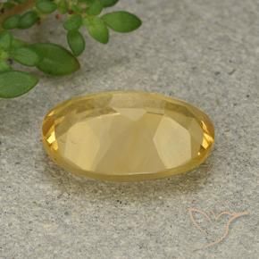 Citrine Gemstone in 14 x 10 mm (calibrated) Size for Sale, Citrine Stone in Golden Orange Color