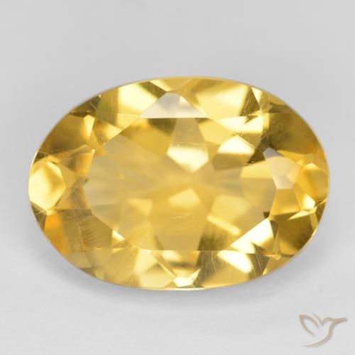 5.16ct Natural Gold Citrine, Oval, VVS-VS