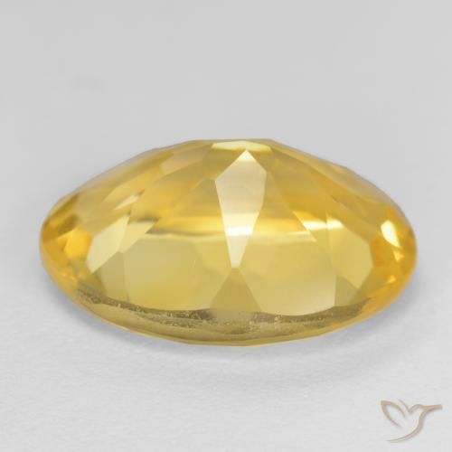 Citrine Gemstone in 14 x 10 mm (calibrated) Size for Sale, Citrine Stone in Gold Color