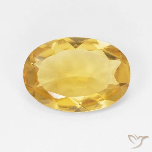 4.37ct Natural Golden Citrine, Oval, VVS-VS