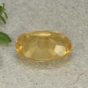 Citrine Gemstone in 14 x 10 mm (calibrated) Size for Sale, Citrine Stone in Golden Orange Color